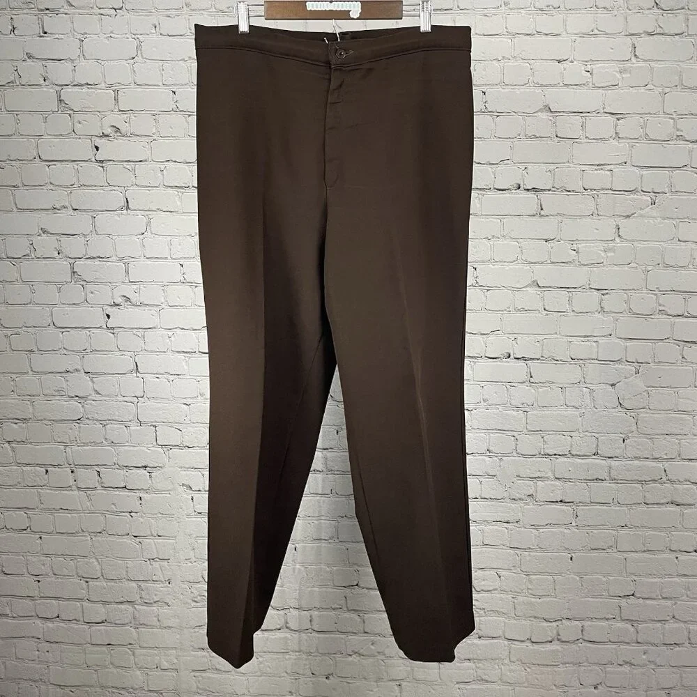 VTG Levi Strauss Brown Straight Leg Classic Workwear Dress Pants Retro (36x31)